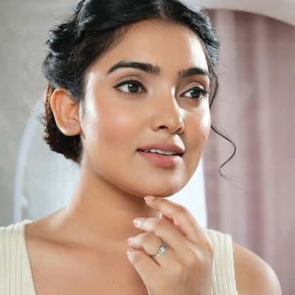 Twin Heart Sterling Silver Ring