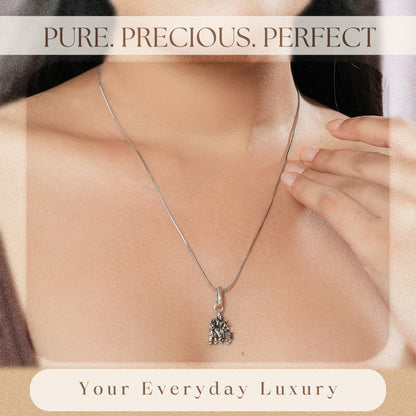 925 Sterling Silver Maa Durga Pendant