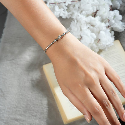 925 Silver Ball Bead Bracelet