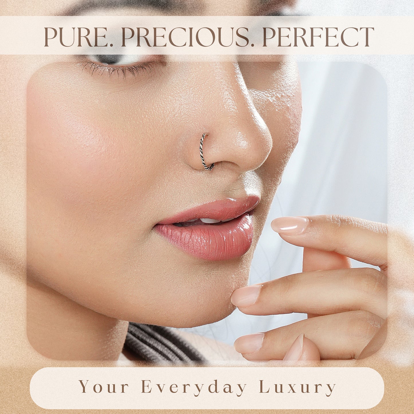 925 Sterling Silver Nosering - Set of 3