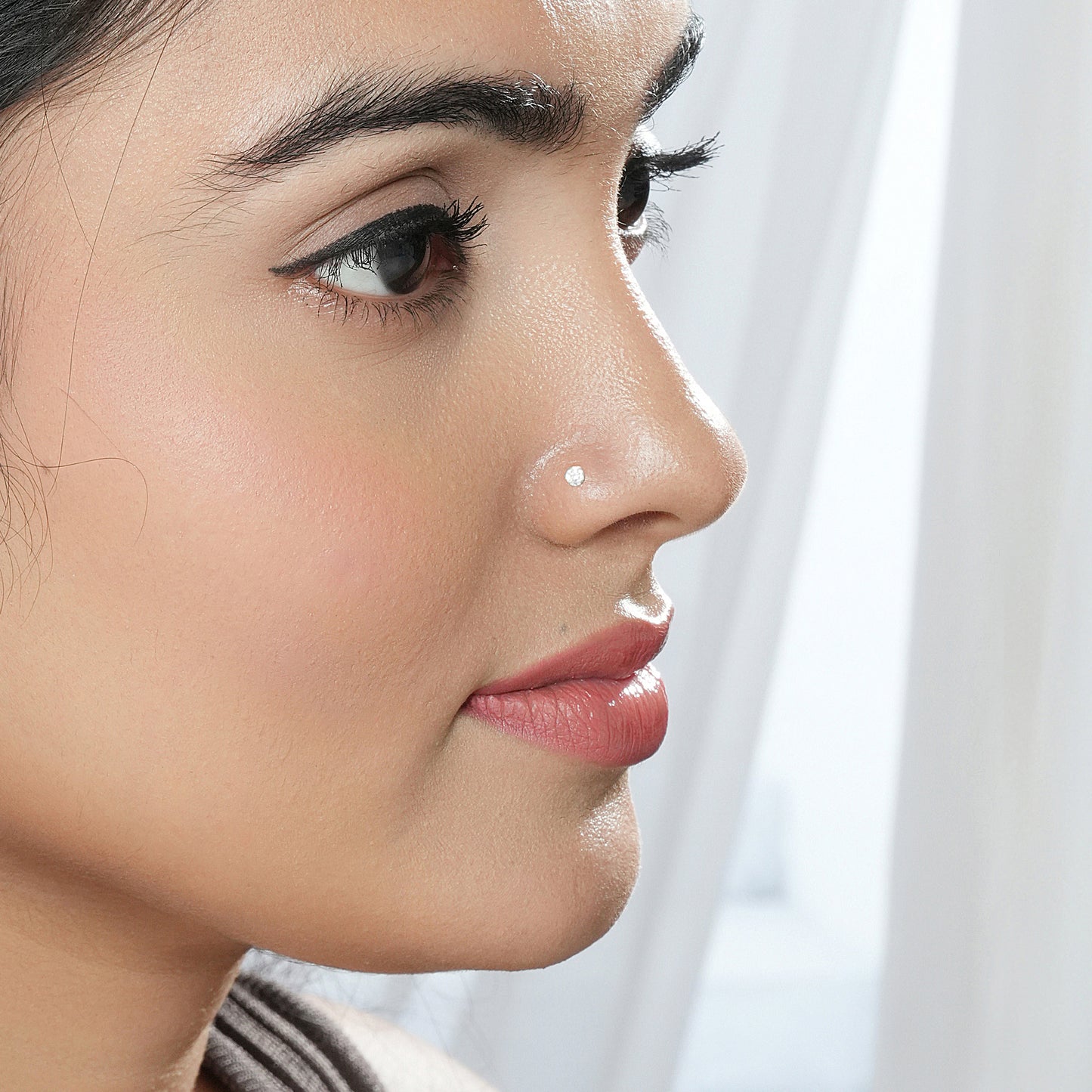 Everyday Sparkle CZ 925 Silver Nosepin - Set of 4