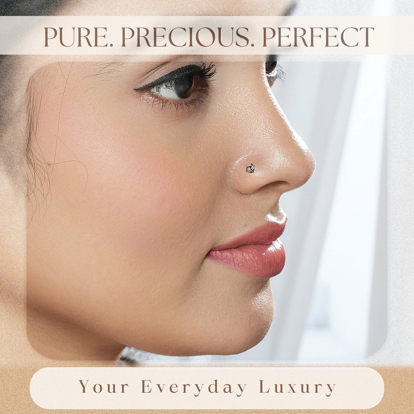 925 Silver Floral Wire Nosepin - Set of 5