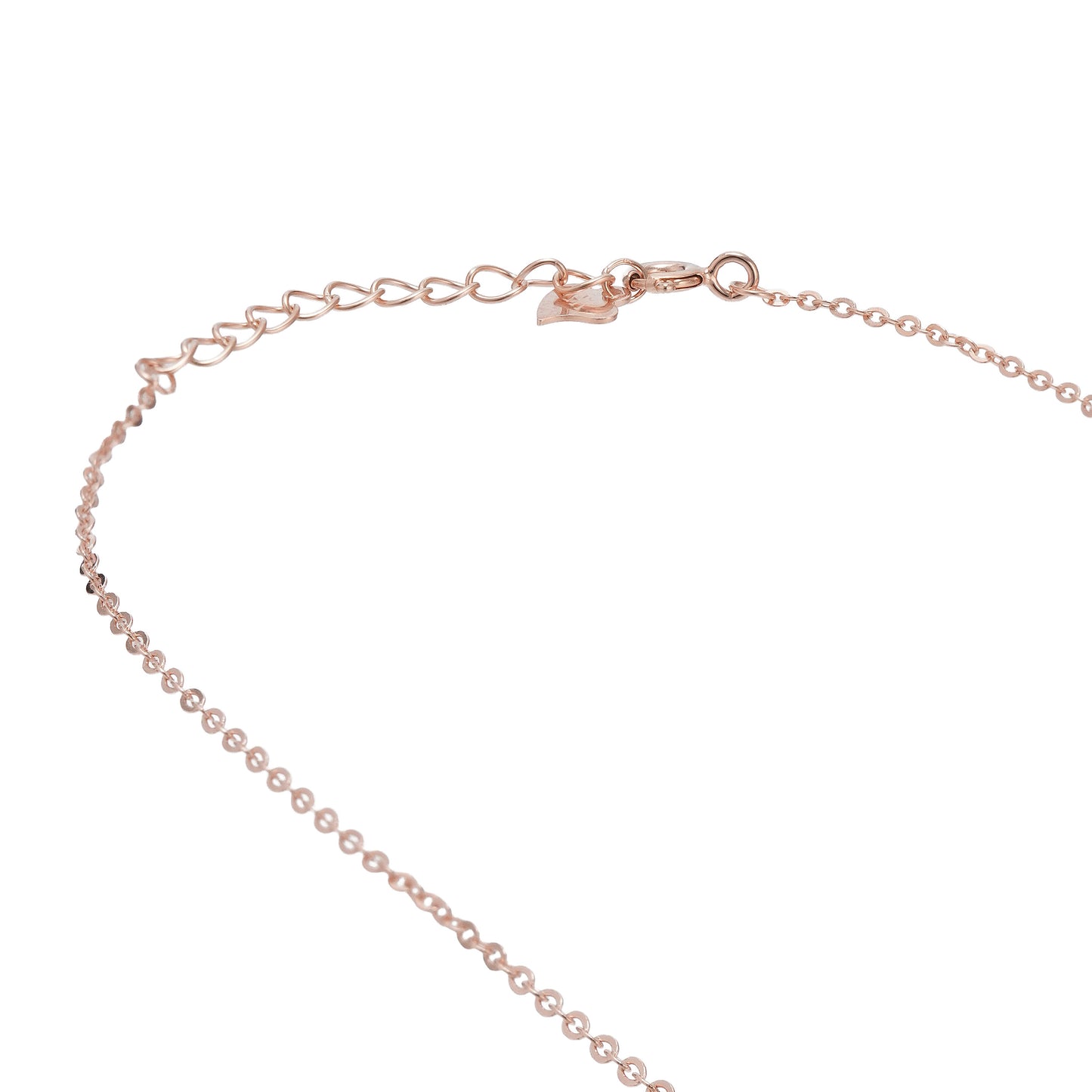 Rose Gold Pearl Locket Chain in 925 Silver
