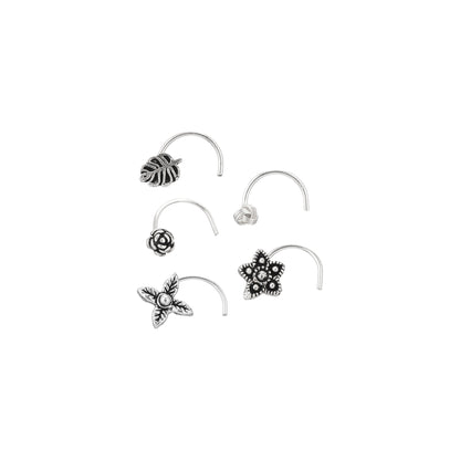 925 Silver Wire Nosepin - Set of 5